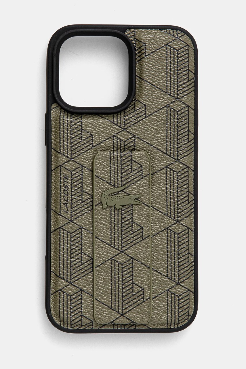 Lacoste husa pentru telefon iPhone 16 Pro Max 6,9 culoarea verde, LCHCP16XGSPBSB