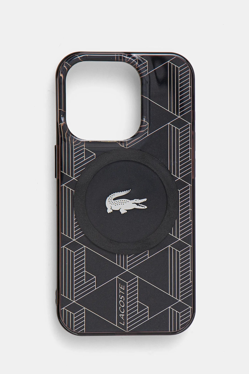 Lacoste husa pentru telefon iPhone 15 Pro 6.1 culoarea negru, LCHMP15LUBSK Lacoste husa pentru telefon iPhone 15 Pro 6.1 culoarea negru, LCHMP15LUBSK