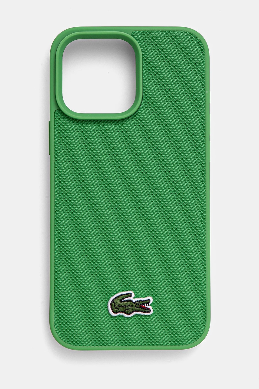Lacoste husa pentru telefon iPhone 16 Pro Max 6.9 culoarea verde, LCHMP16XPVCN
