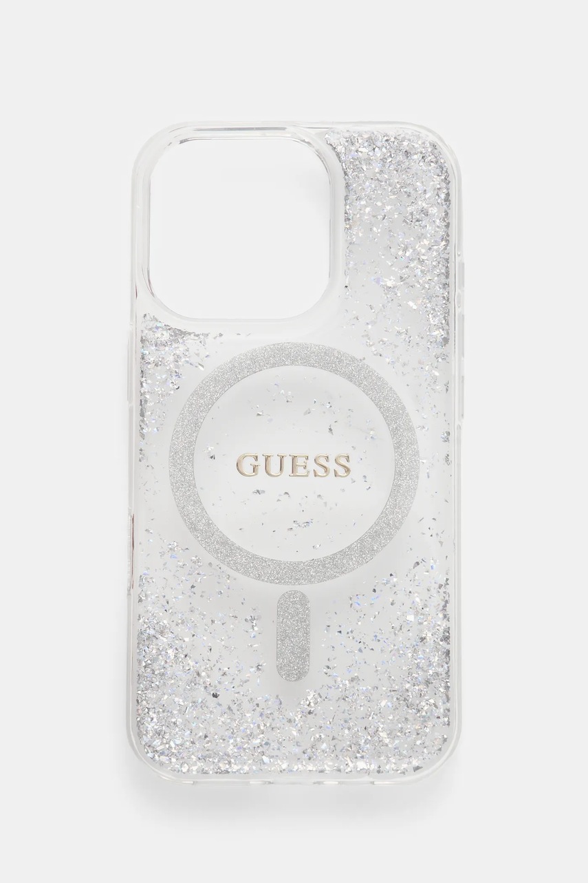 

Кейс за телефон Guess iPhone 16 Pro 6.3 в сребристо GUHMP16LRGRGES, Сребърен