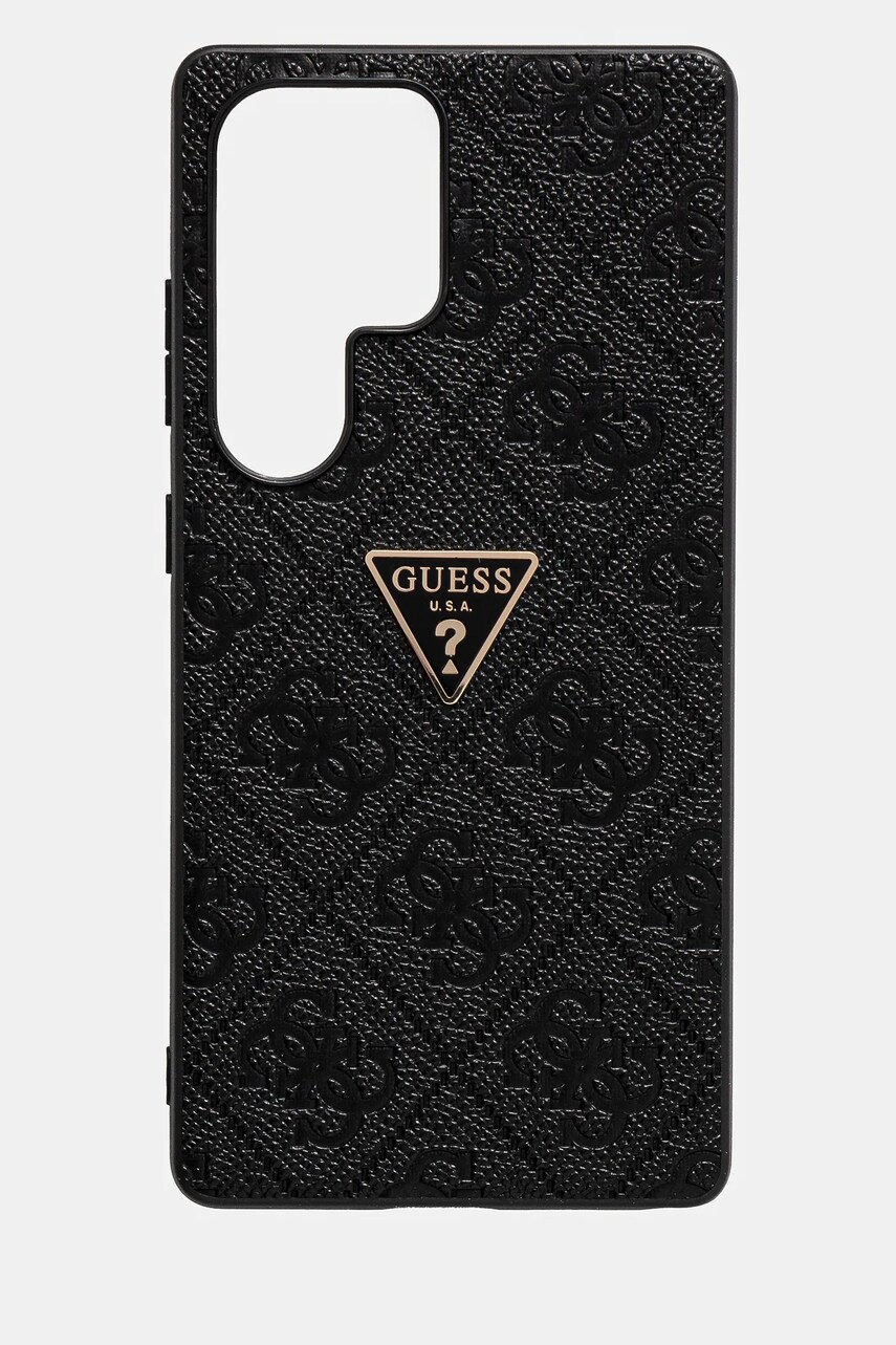 Levně Obal na telefon Guess Samsung Galaxy S25 Ultra černá barva, GUHCS25LPGP4STRK