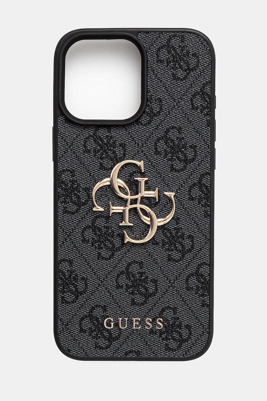 Levně Obal na telefon Guess iPhone 16 Pro Max 6.9 černá barva, GUHCP16X4GMGGR