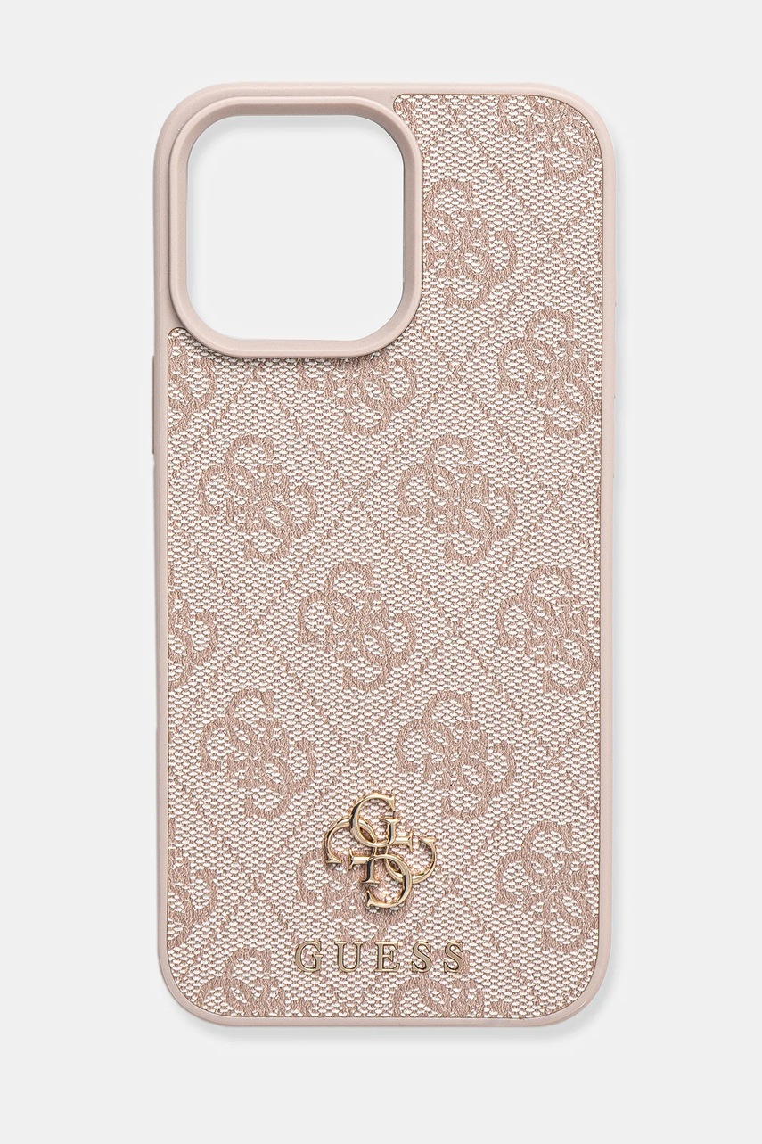 

Кейс за телефон Guess iPhone 16 Pro Max 6.9 в розово GUHMP16XP4SM4MP, Розов