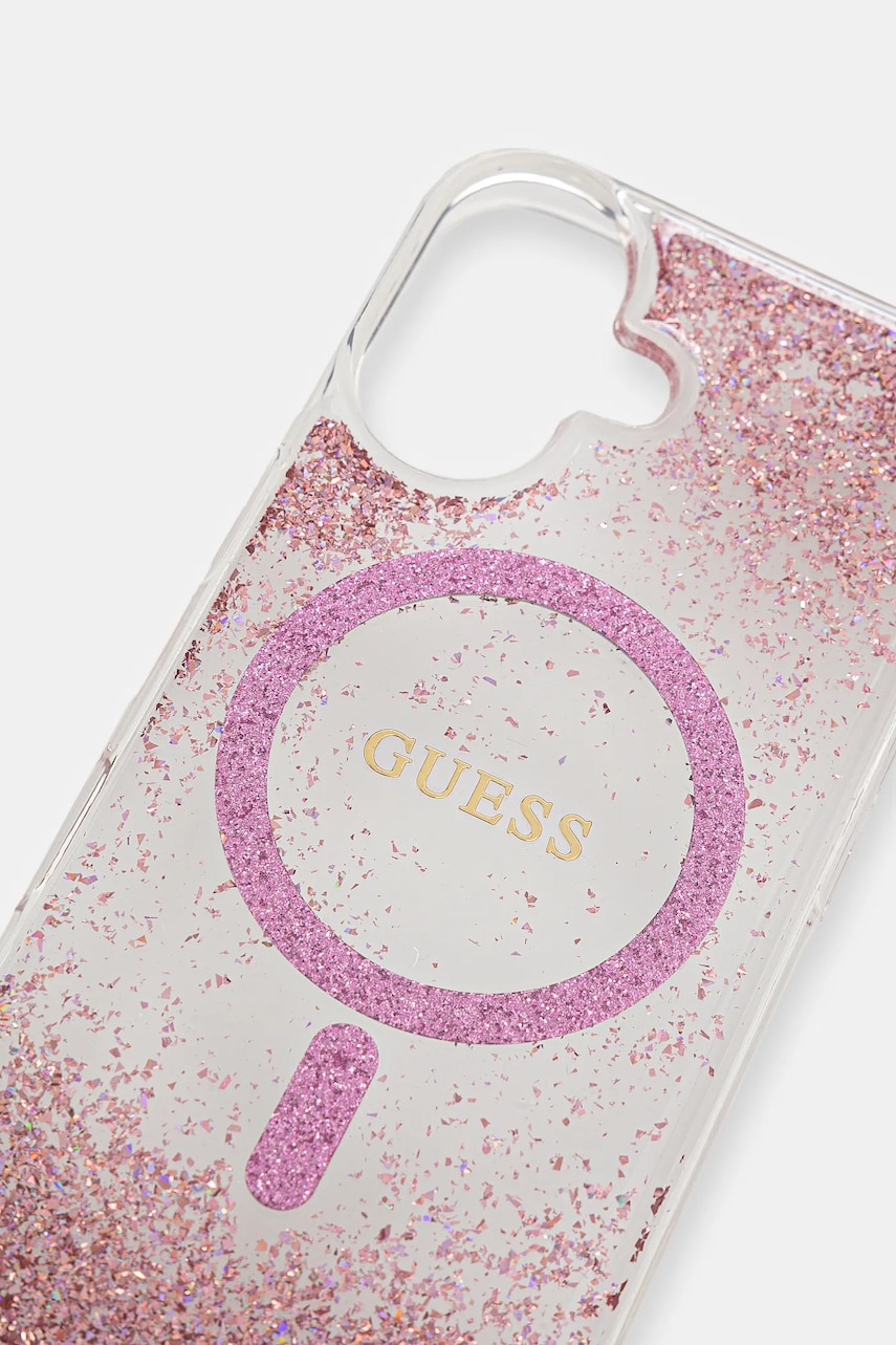 Чехол на телефон Guess iPhone 16 цвет розовый GUHMP16SRGRGEP Чехол на телефон Guess iPhone 16 цвет розовый GUHMP16SRGRGEP