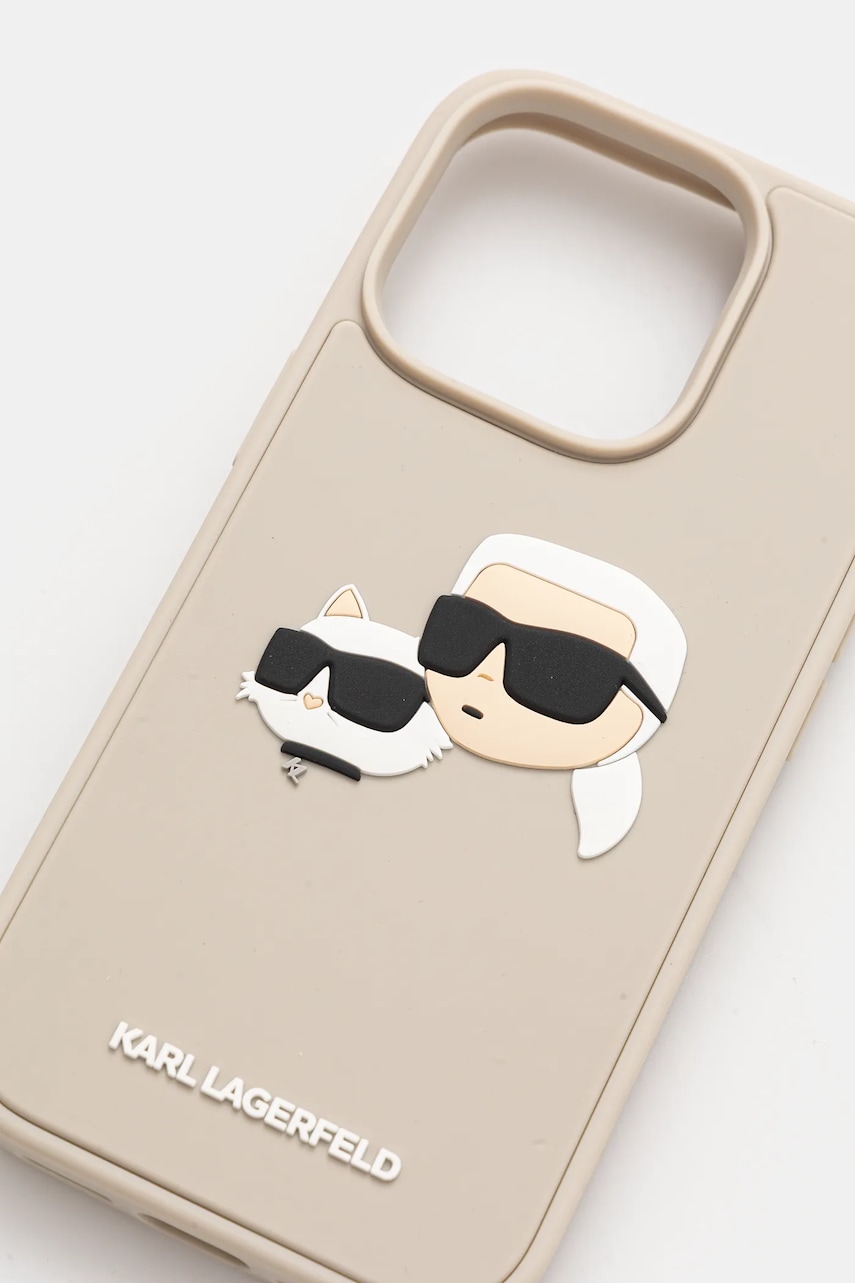 Чехол на телефон Karl Lagerfeld iPhone 16 Pro цвет бежевый KLHCP16LRBCKCHLE Чехол на телефон Karl Lagerfeld iPhone 16 Pro цвет бежевый KLHCP16LRBCKCHLE