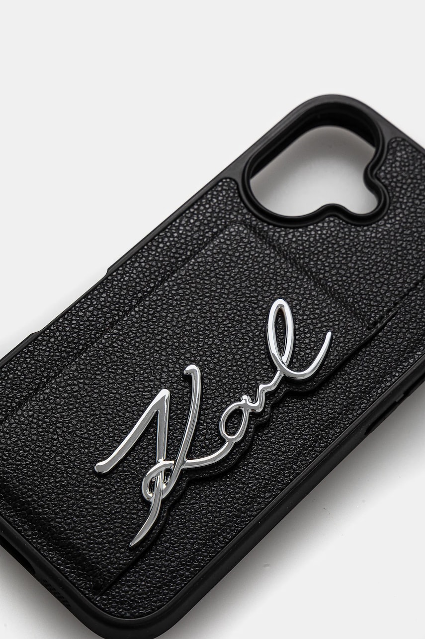 Чехол на телефон Karl Lagerfeld iPhone 16 цвет чёрный KLHCP16SPGPVKSK Чехол на телефон Karl Lagerfeld iPhone 16 цвет чёрный KLHCP16SPGPVKSK