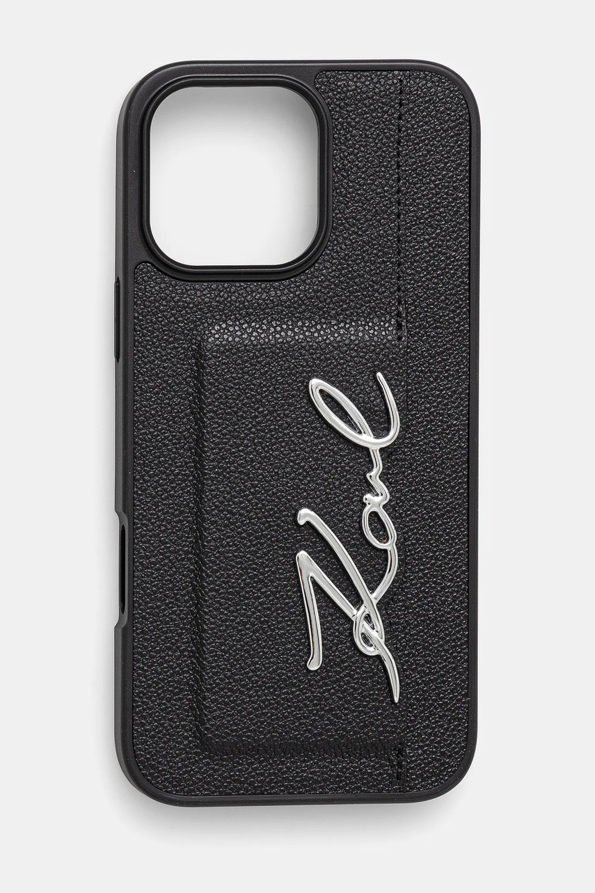 

Кейс за телефон Karl Lagerfeld iPhone 16 Pro Max в черно KLHCP16XPGPVKSK, Черен