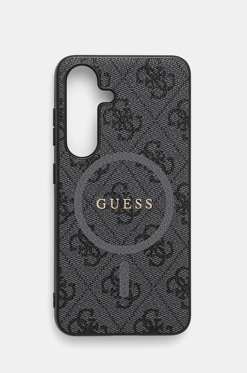 Levně Obal na telefon Guess Samsung Galaxy S25 černá barva, GUHMS25SG4GFRK