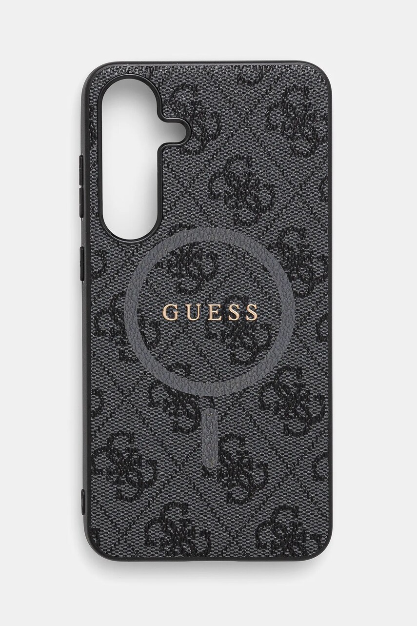 Levně Obal na telefon Guess Samsung Galaxy S25+ černá barva, GUHMS25MG4GFRK