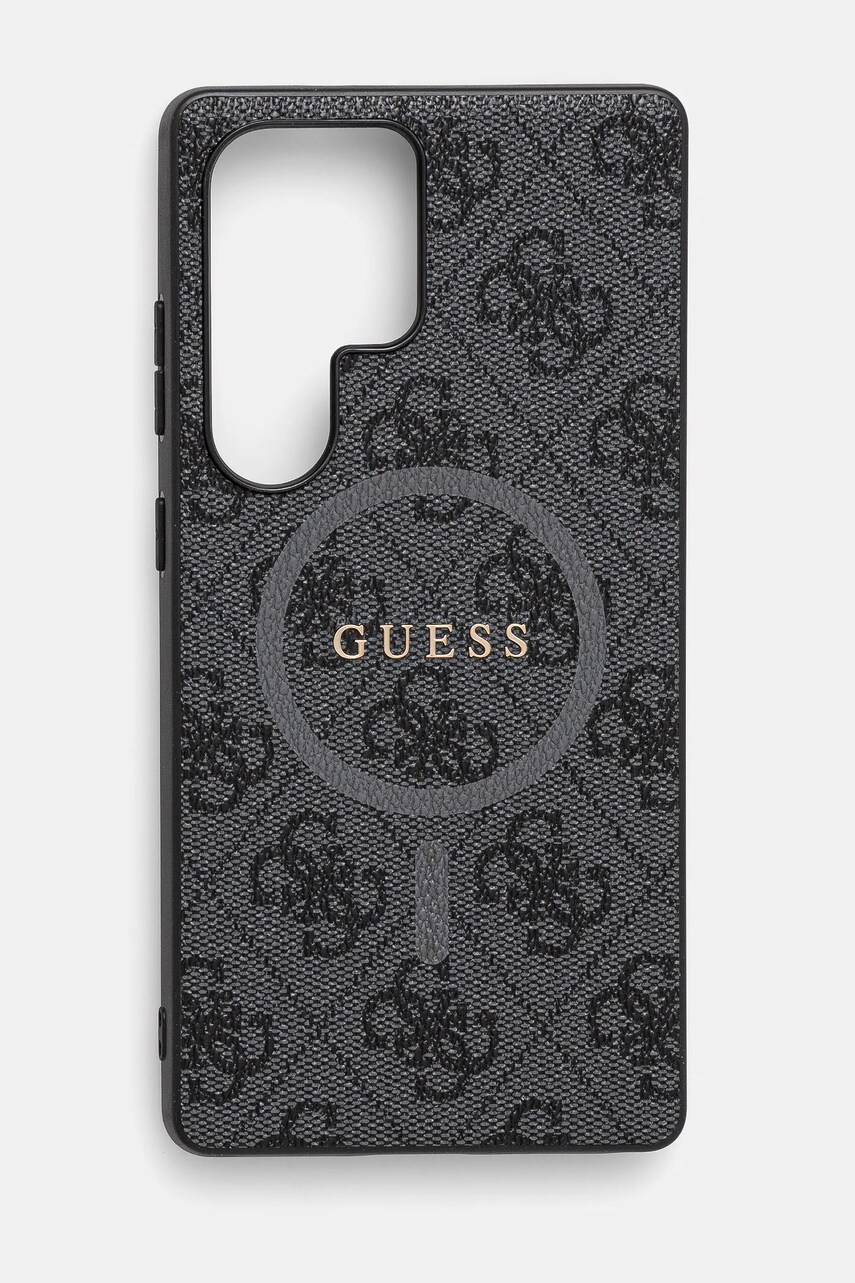 Levně Obal na telefon Guess Samsung Galaxy S25 Ultra černá barva, GUHMS25LG4GFRK