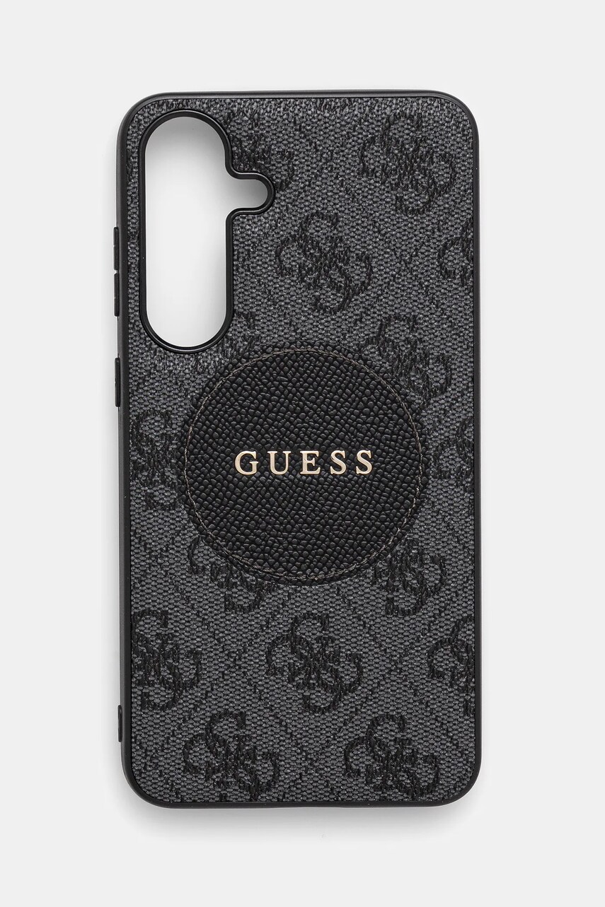 Levně Obal na telefon Guess Samsung Galaxy S25+ černá barva, GUHMS25MP4PGRSGK