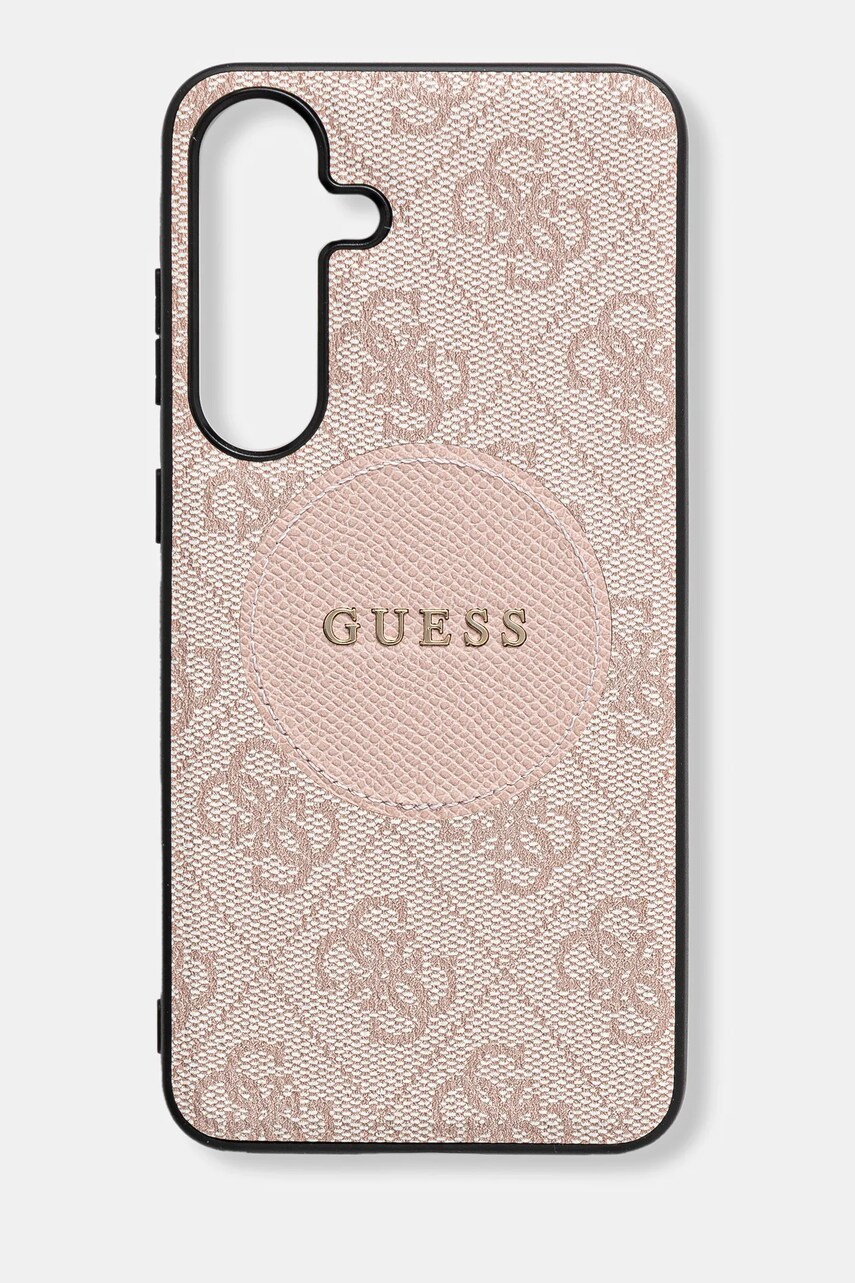 Levně Obal na telefon Guess Samsung Galaxy S25+ růžová barva, GUHMS25MP4PGRSGP