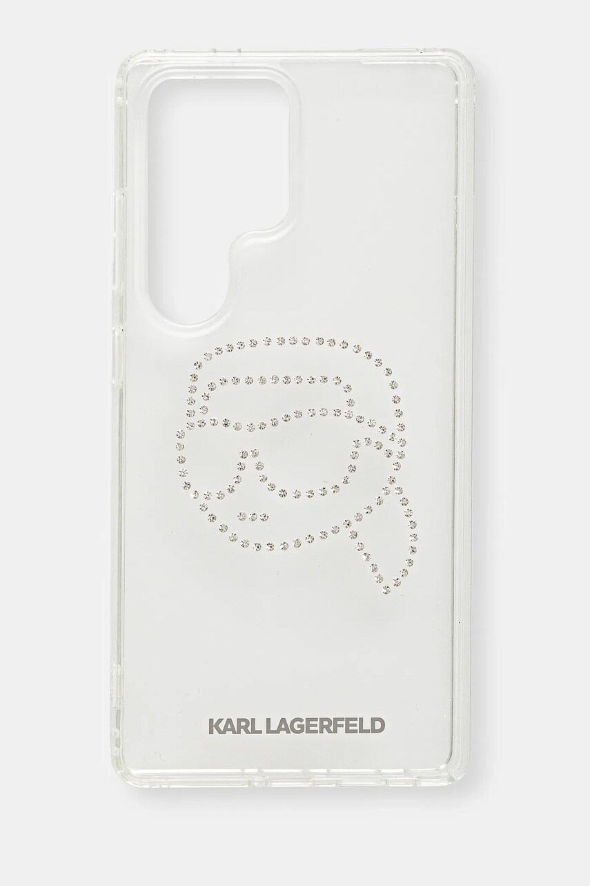 Karl Lagerfeld Husa pentru telefon Samsung Galaxy S25 Ultra culoarea transparent, KLHCS25LHKHDCELT