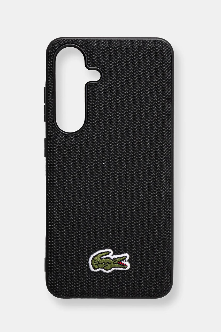 Lacoste Husa pentru telefon Samsung Galaxy S25 culoarea negru, LCHMS25SPVCK