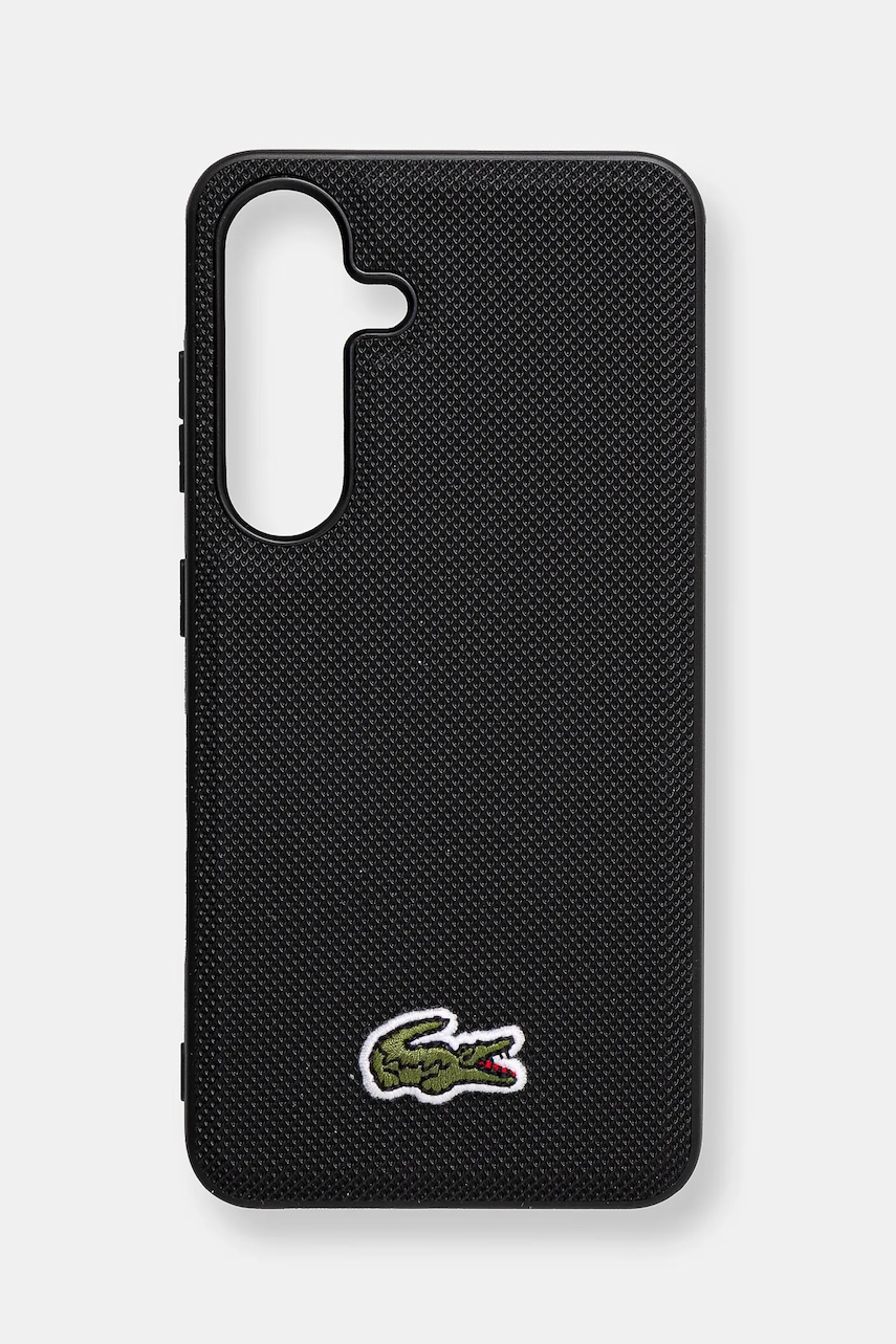 Lacoste Husa pentru telefon Samsung Galaxy S25 culoarea negru, LCHMS25SPVCK