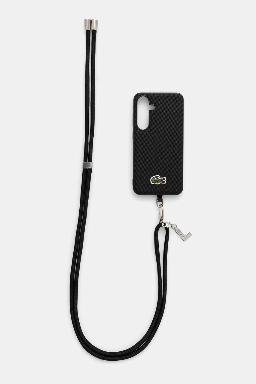 Lacoste Husa pentru telefon Samsung Galaxy S25 culoarea negru, LCHMBCS25SPVCK