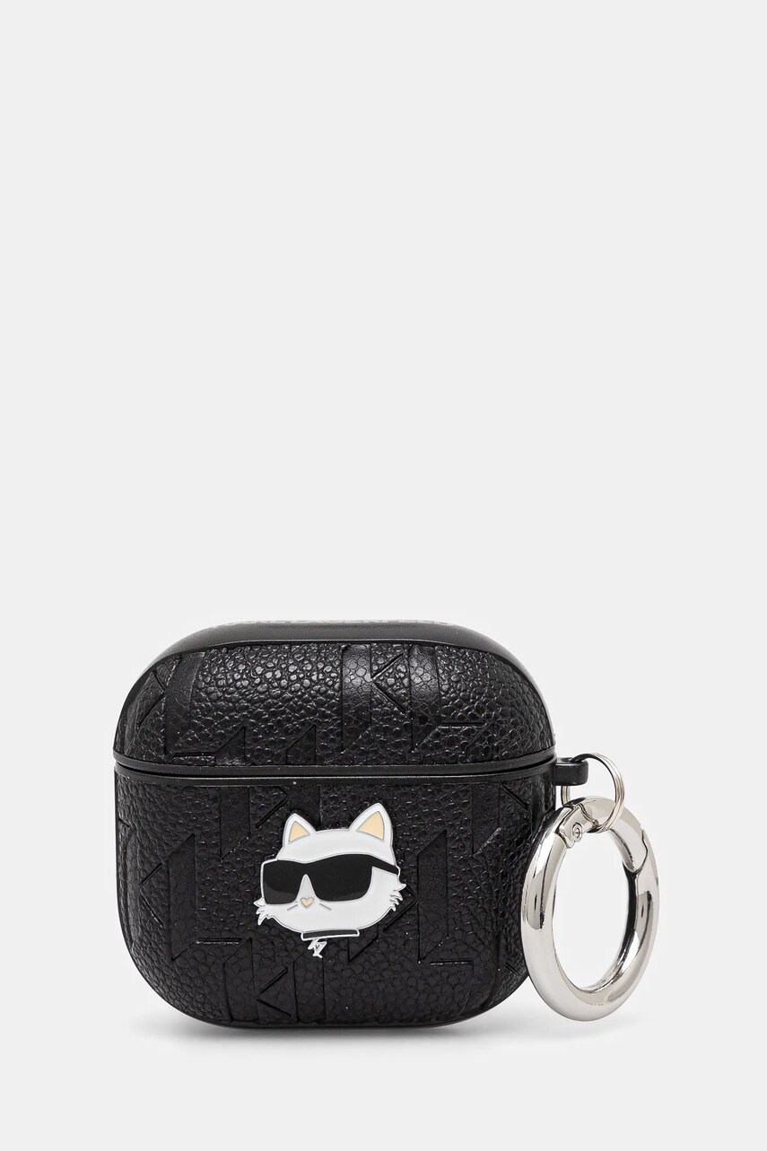 Karl Lagerfeld husa airpods AirPods 4 culoarea negru, KLA4PGCHPK