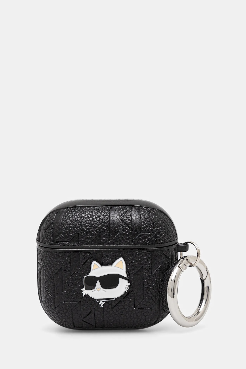 Karl Lagerfeld husa airpods AirPods 4 culoarea negru, KLA4PGCHPK