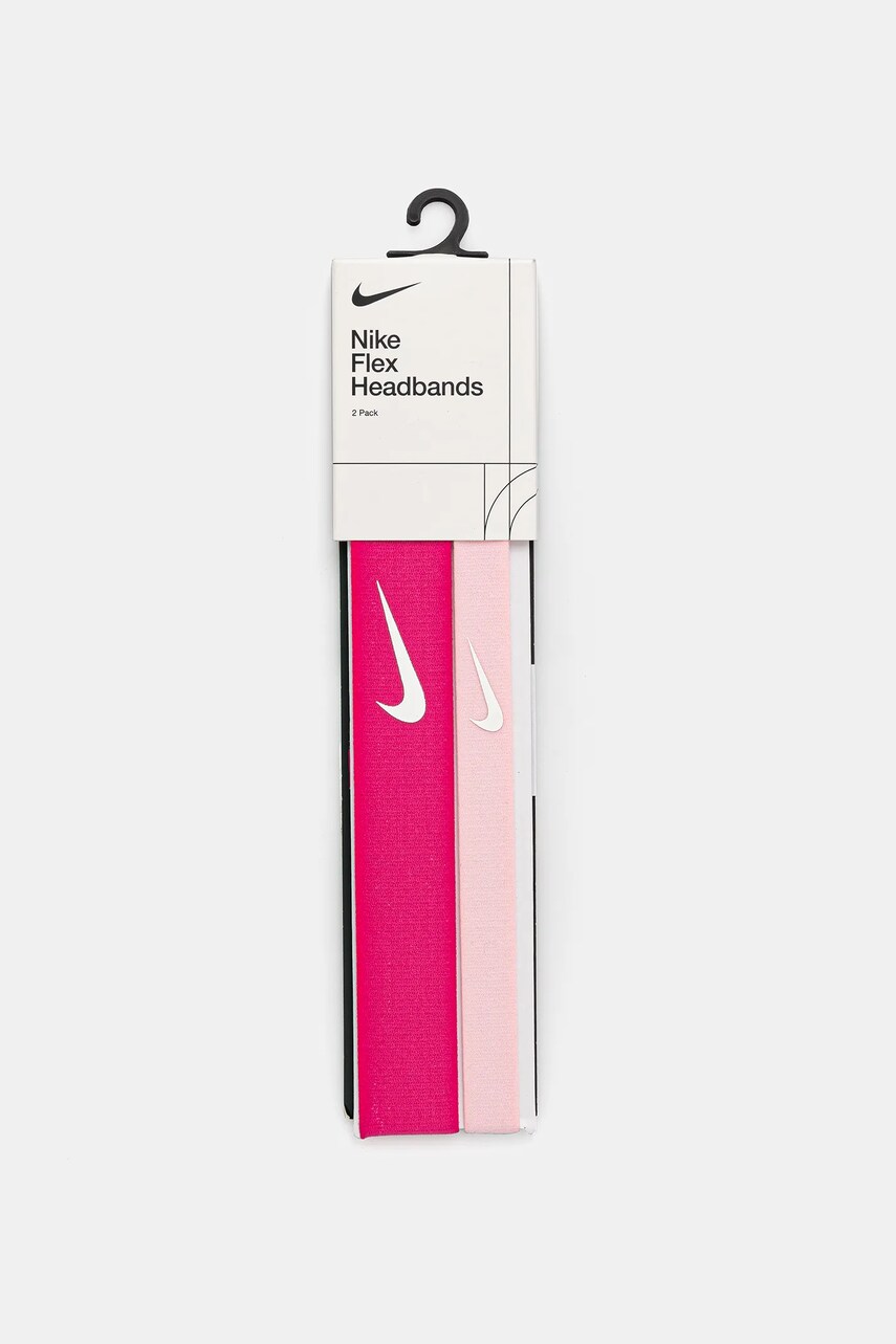 Nike bentite pentru cap 2-pack culoarea roz, N.100.9191.617.OS