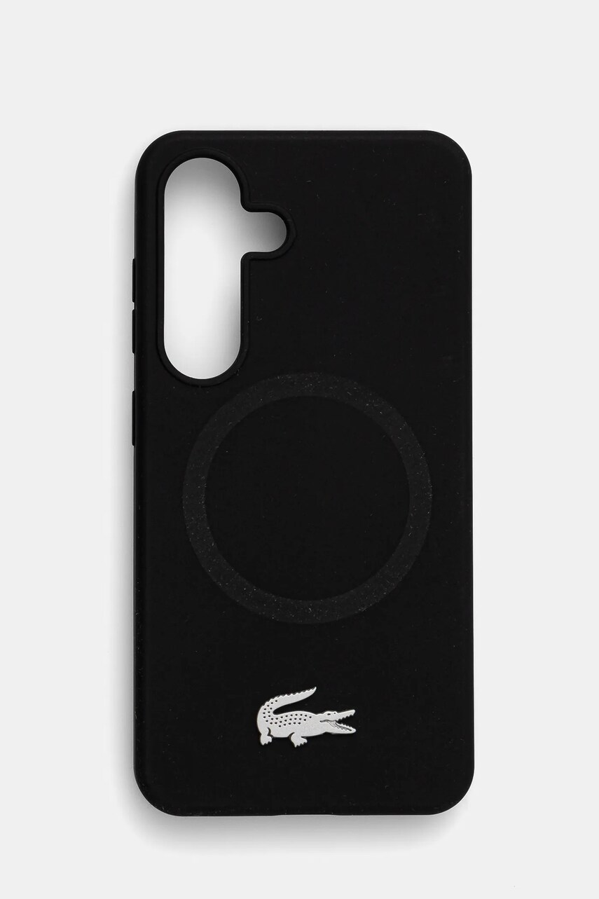 Lacoste husa pentru telefon Samsung Galaxy S25 culoarea negru, LCHMS25SSMAK