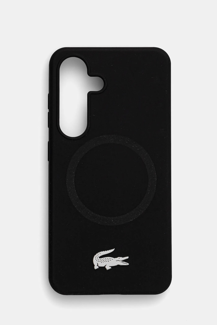 Lacoste husă pentru telefon Samsung Galaxy S25 culoarea negru, LCHMS25SSMAK