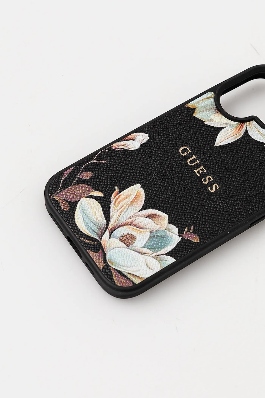 Чехол на телефон Guess iPhone 16 цвет чёрный GUHMP16SPGNMPLMK Чехол на телефон Guess iPhone 16 цвет чёрный GUHMP16SPGNMPLMK