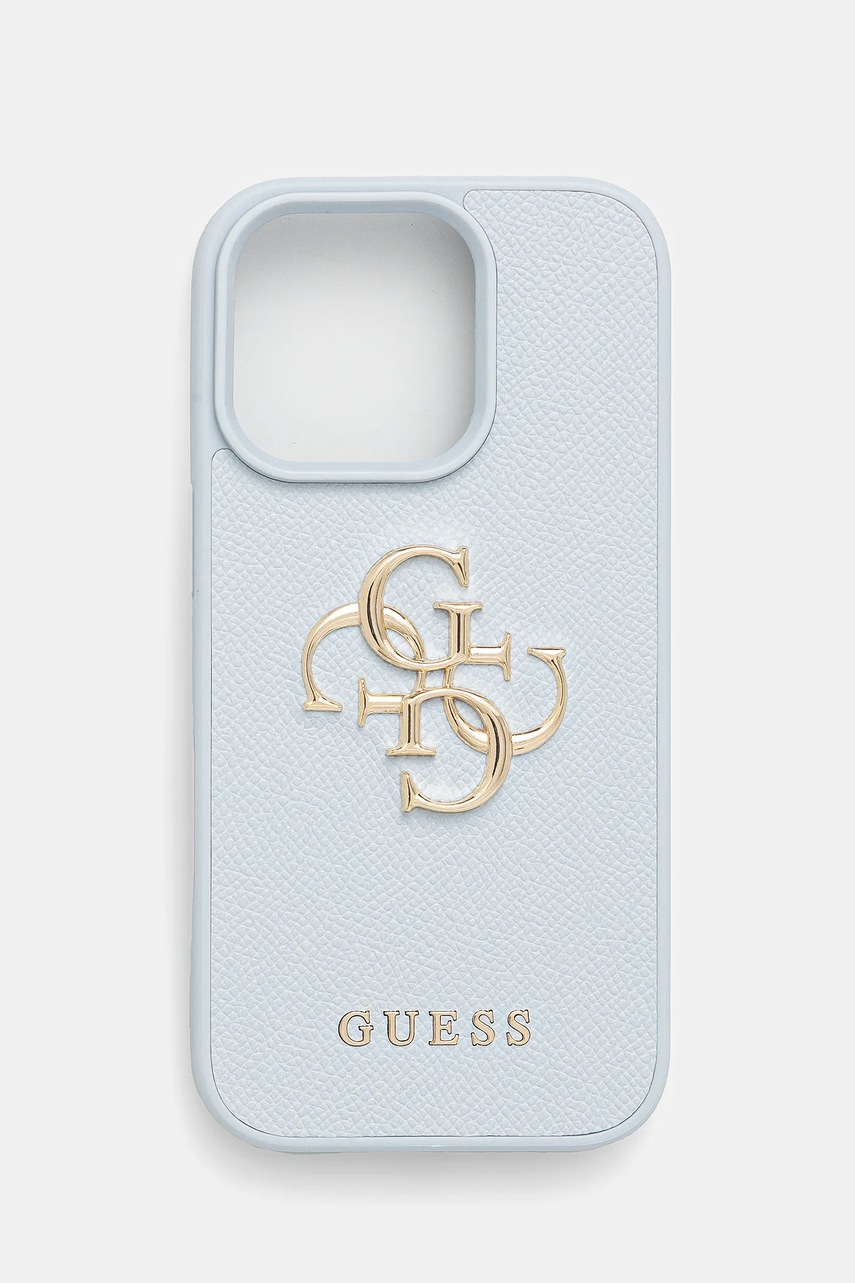 

Кейс за телефон Guess iPhone 16 Pro в синьо GUHCP16LPGT4MBB, Син