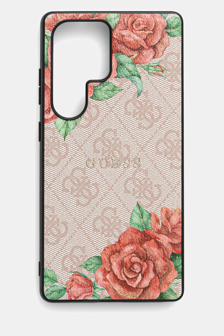 Levně Obal na telefon Guess Samsung Galaxy S25 Ultra růžová barva, GUHMS25LP4ROPEMCP