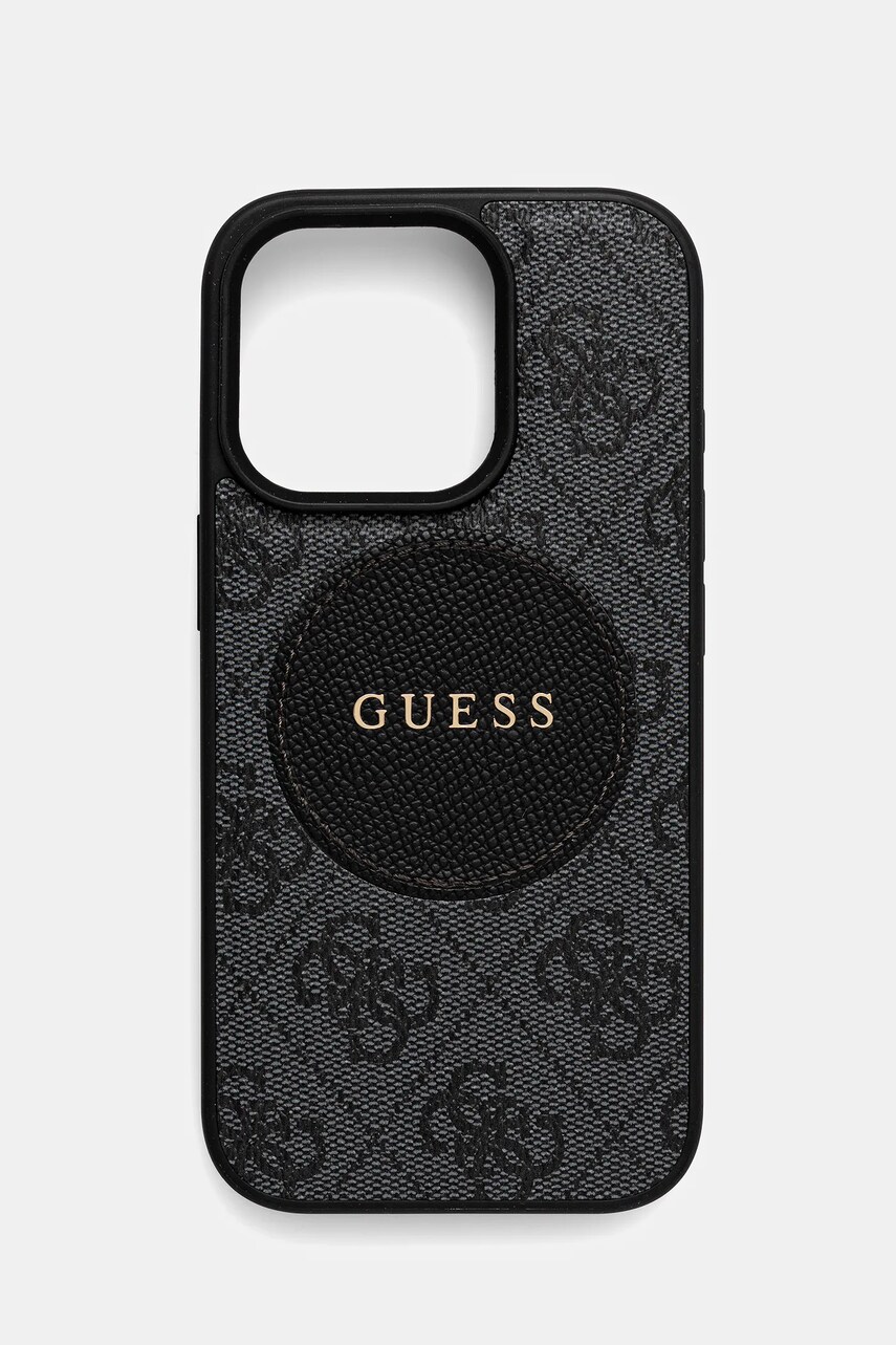 Levně Obal na telefon Guess iPhone 16 Pro černá barva, GUHMP16LP4PGRSGK