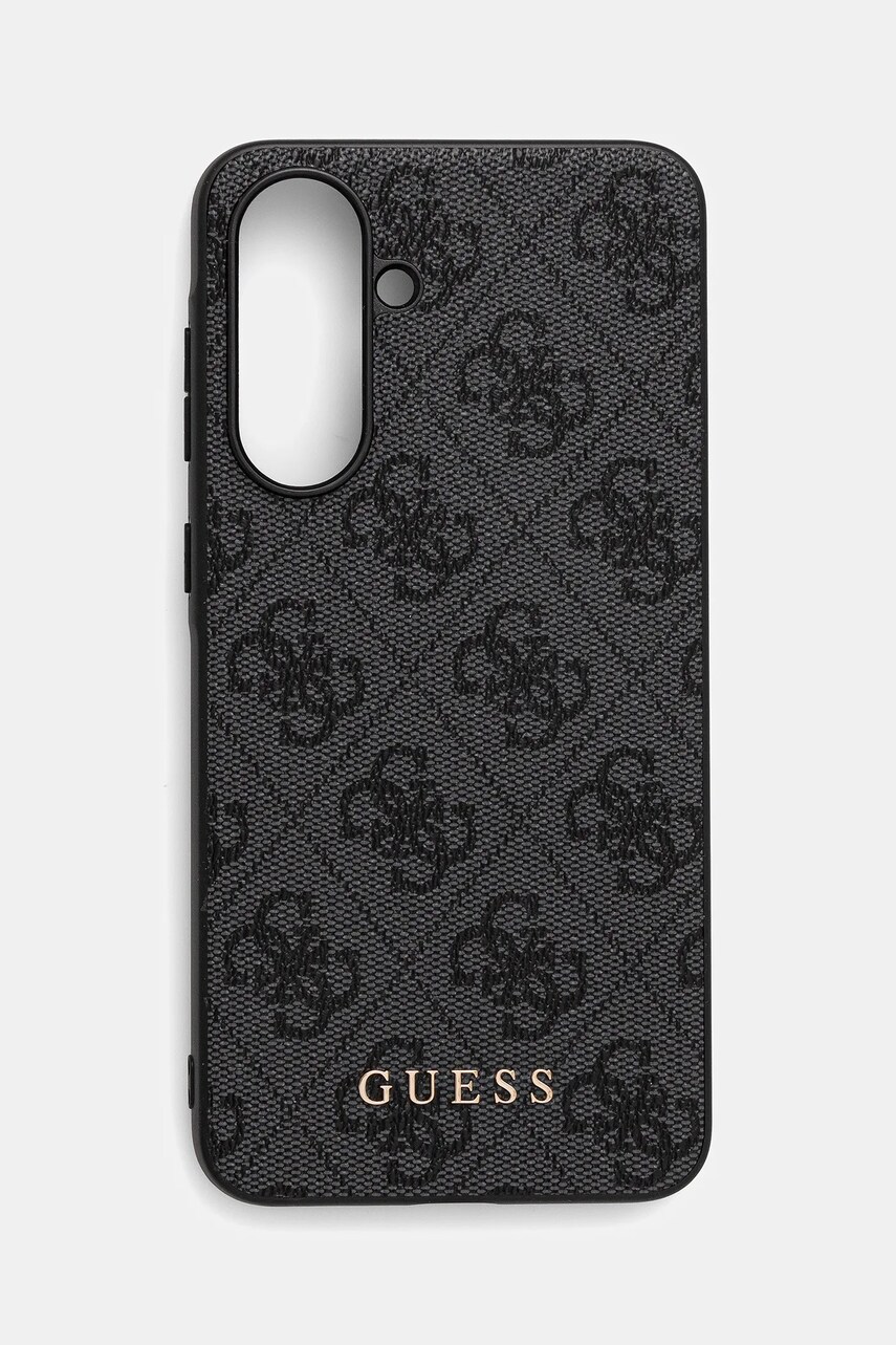 Levně Obal na telefon Guess Samsung Galaxy A56 černá barva, GUHCSA56G4GFGR