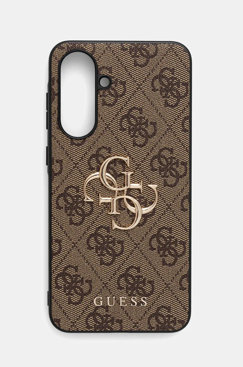 Levně Obal na telefon Guess Samsung Galaxy A36 hnědá barva, GUHCSA364GMGBR