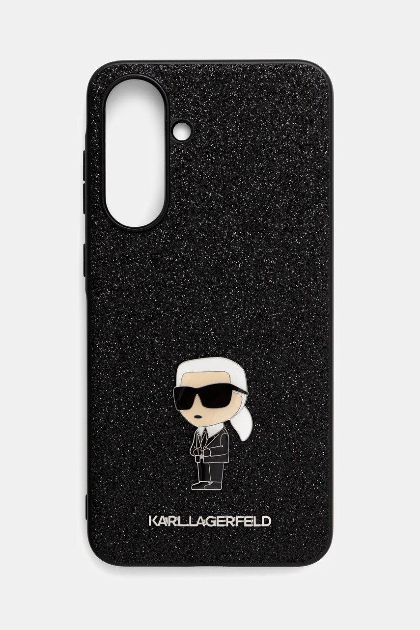 Karl Lagerfeld carcasă de telefon Samsung Galaxy A56 culoarea negru, KLHCSA56GKNPSK