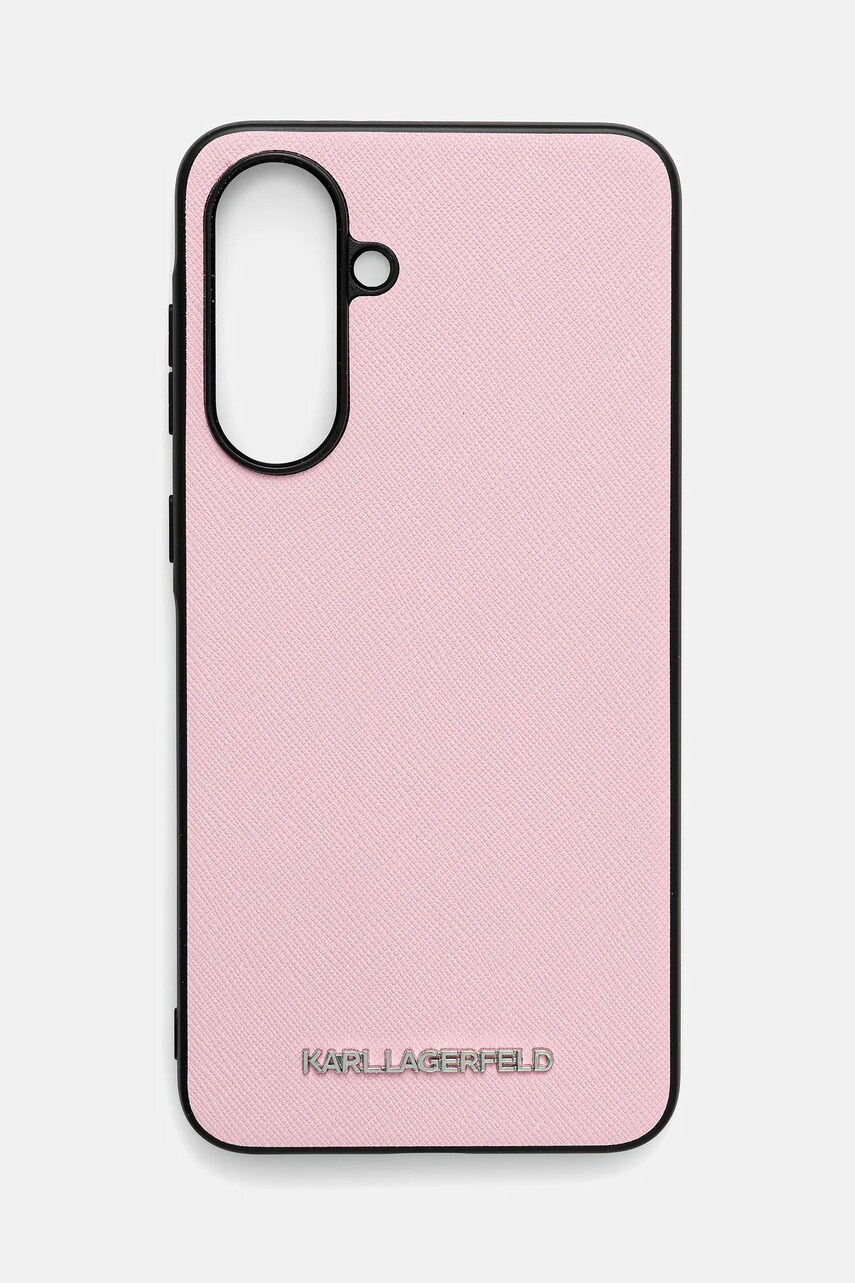 Levně Obal na telefon Karl Lagerfeld Samsung Galaxy A56 růžová barva, KLHCSA56PSAFWMCP