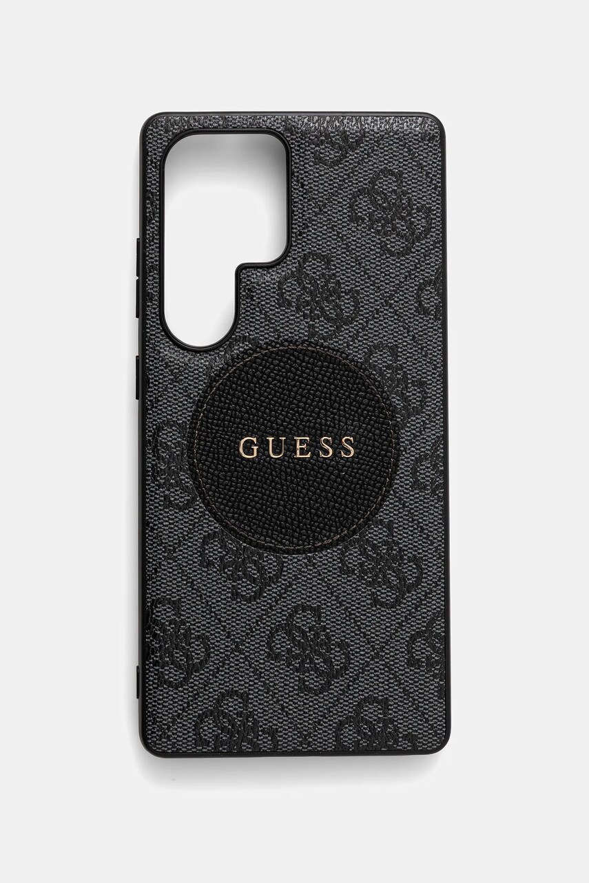 Levně Obal na telefon Guess Samsung Galaxy S25 Ultra černá barva, GUHMS25LP4PGRSGK