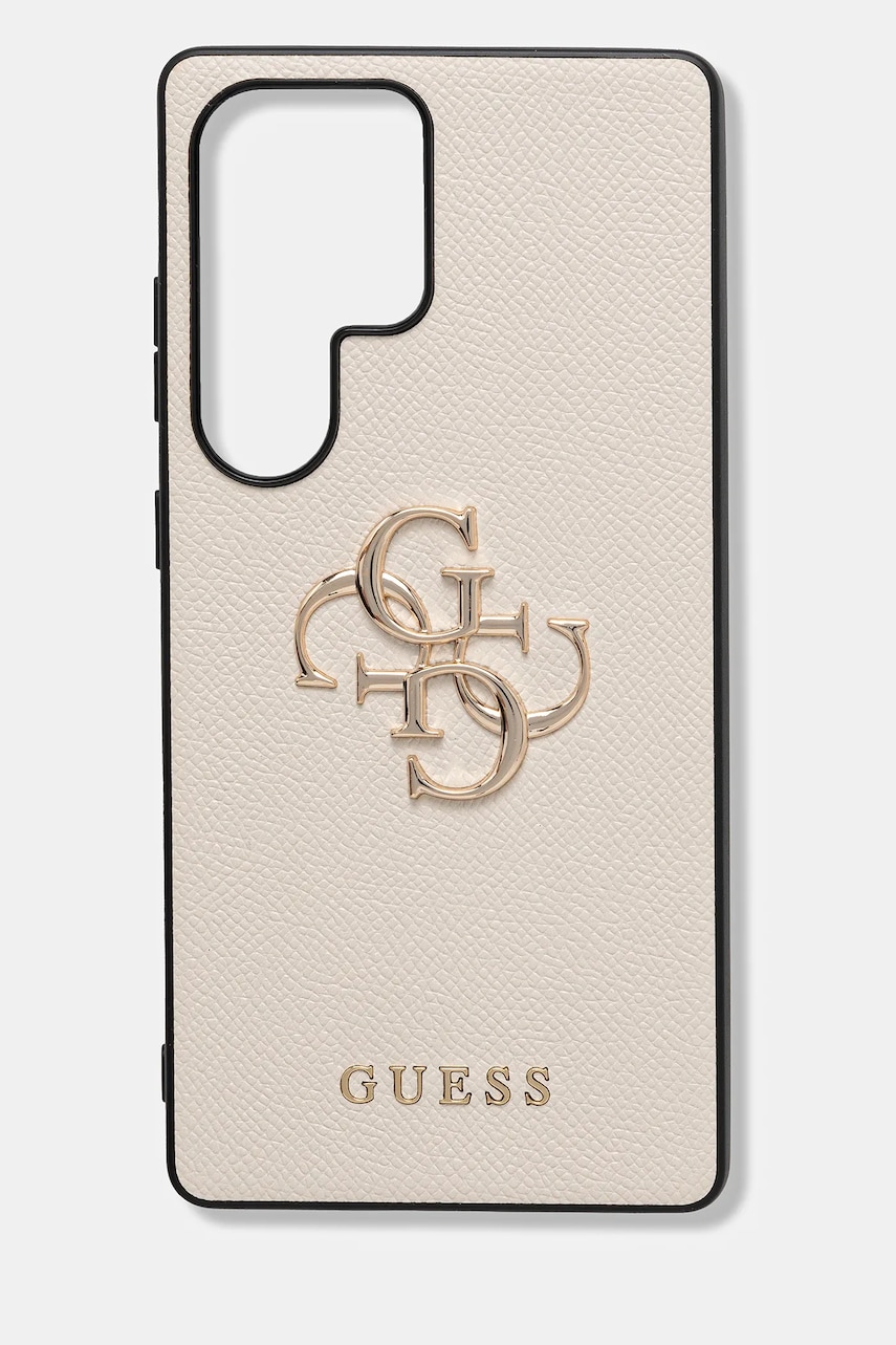 Levně Obal na telefon Guess Samsung Galaxy S25 Ultra béžová barva, GUHCS25LPGT4MBE