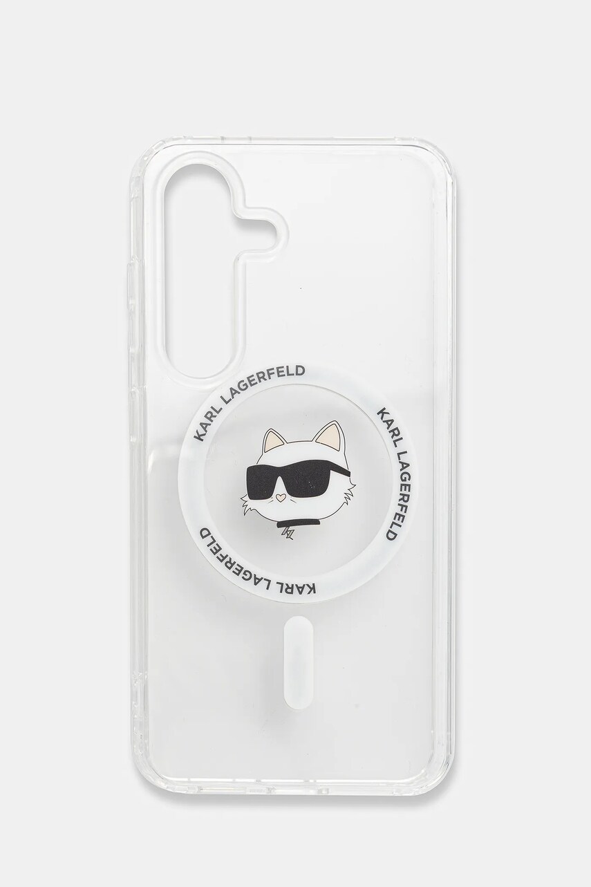 Karl Lagerfeld husa pentru telefon Samsung Galaxy S25 culoarea transparent, KLHMS25SHLSCHH