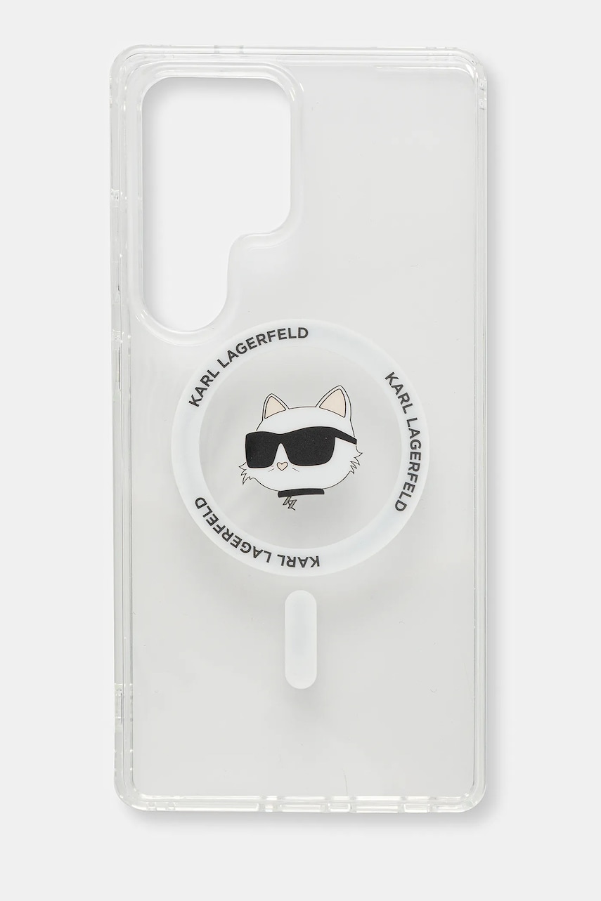 Karl Lagerfeld carcasă de telefon Samsung Galaxy S25 Ultra culoarea transparent, KLHMS25LHLSCHH