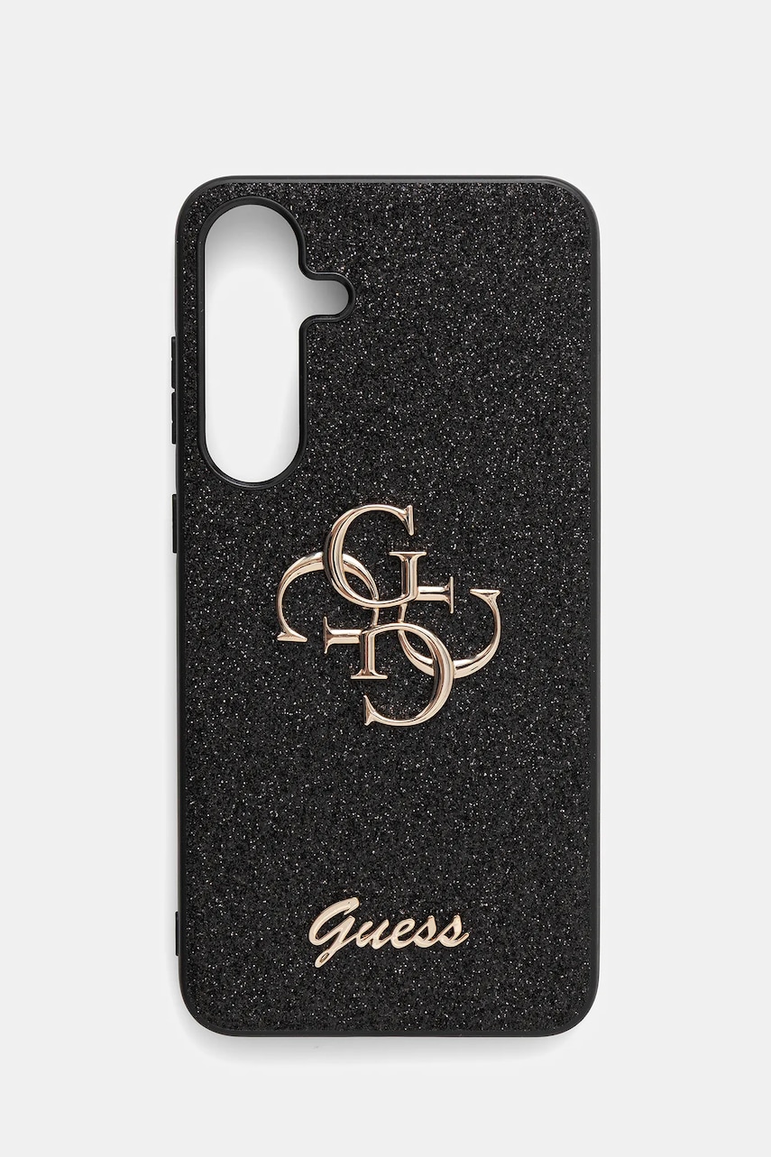 Levně Obal na telefon Guess Samsung Galaxy S25 černá barva, GUHCS25MHG4SGK