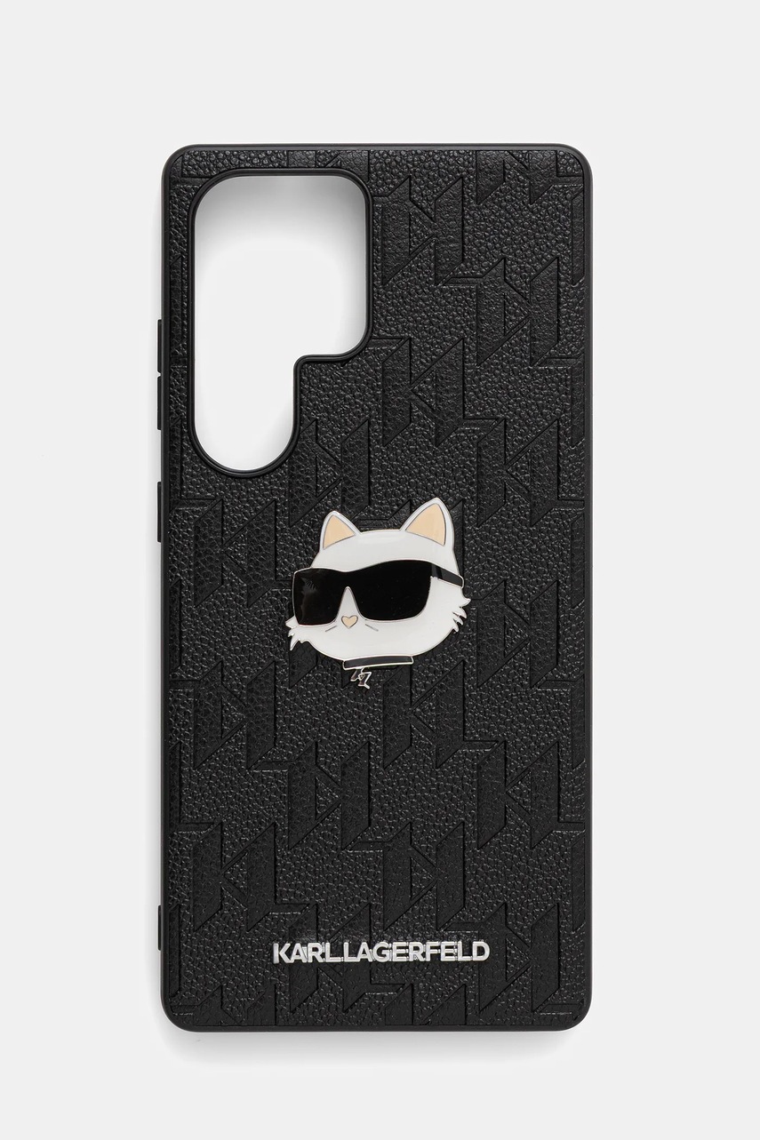 Levně Obal na telefon Karl Lagerfeld Samsung Galaxy S25 Ultra černá barva, KLHCS25LPGKLCHPK