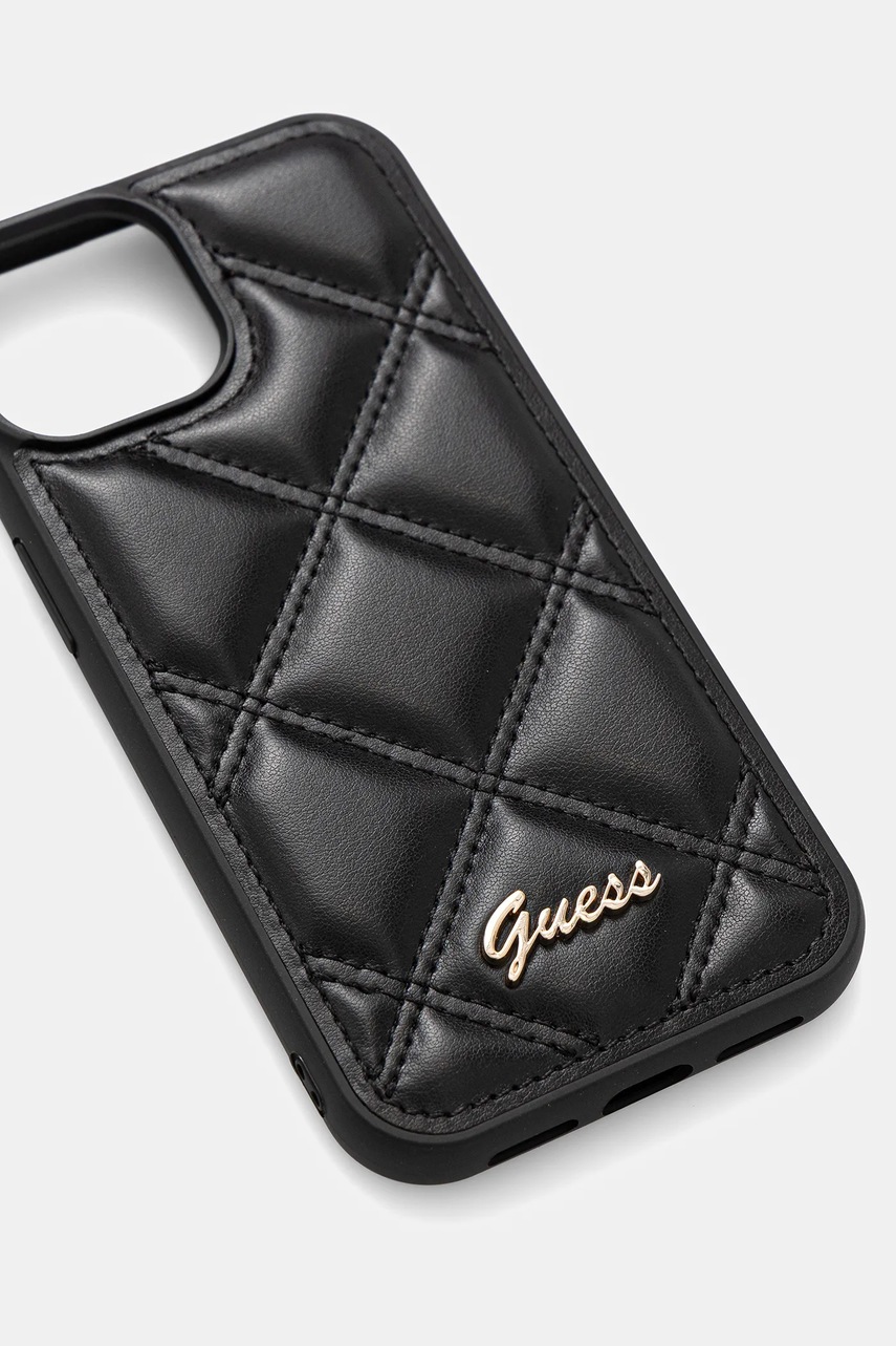 Чехол на телефон Guess iPhone 15 / 14 / 13 6.1" цвет чёрный GUHCP15SPSQSQSK