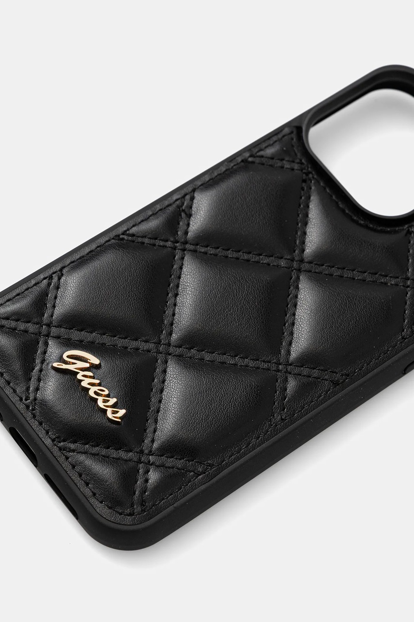 Чехол на телефон Guess iPhone 15 Pro Max 6.7" цвет чёрный GUHCP15XPSQSQSK