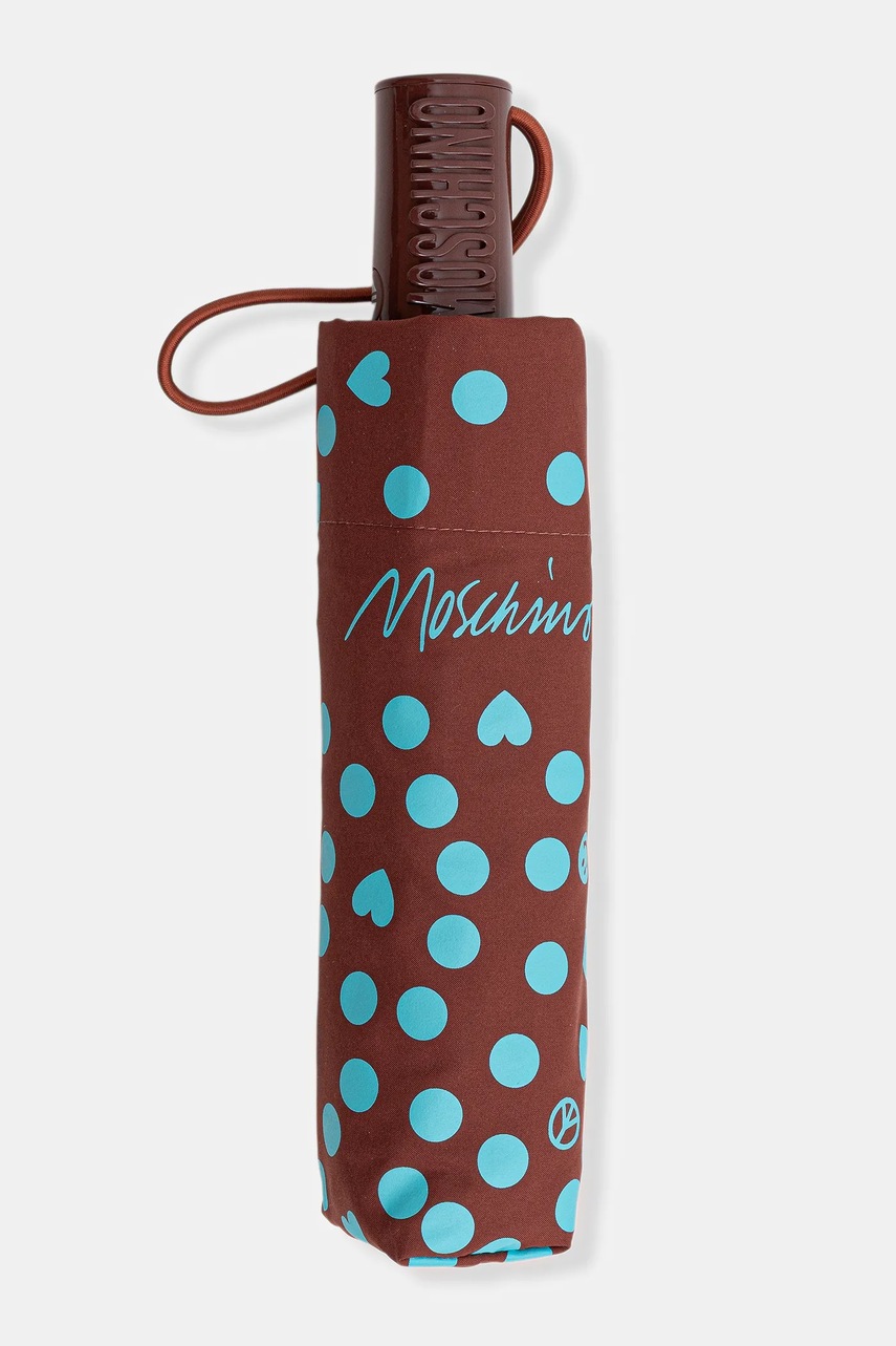 Зонтик Moschino цвет коричневый 8939 Зонтик Moschino цвет коричневый 8939