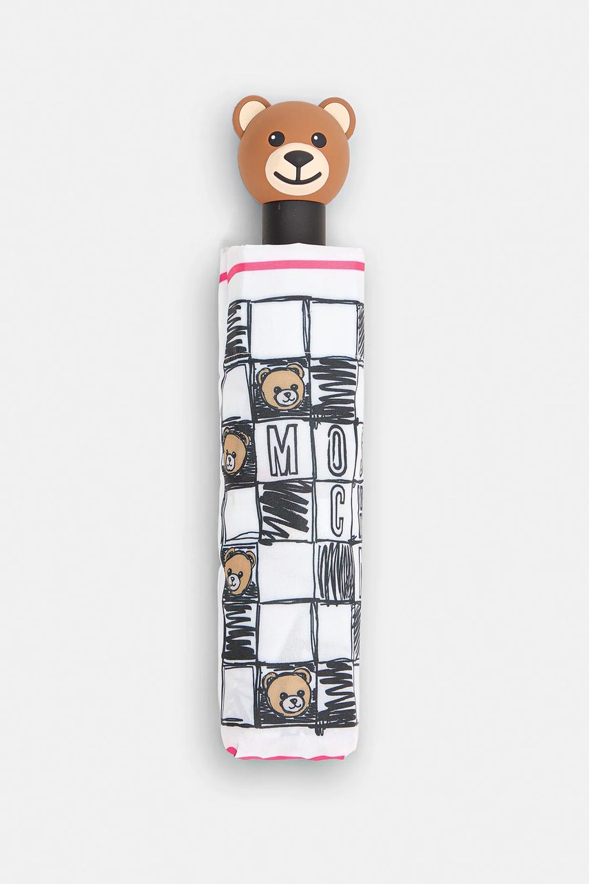 Зонтик Moschino цвет белый 8620 Зонтик Moschino цвет белый 8620