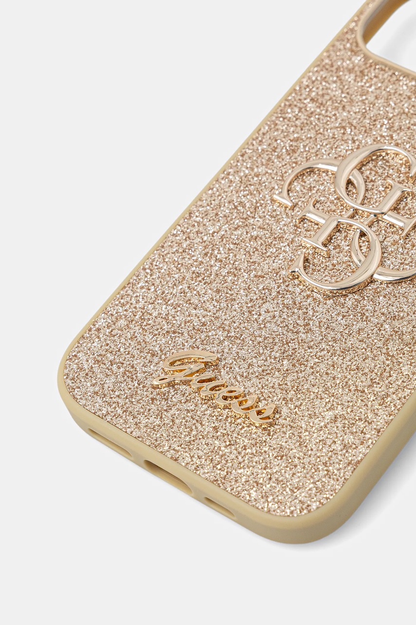 Чехол на телефон Guess iPhone 15 / 14 / 13 6.1" цвет золотой GUHCP15SHG4SGD