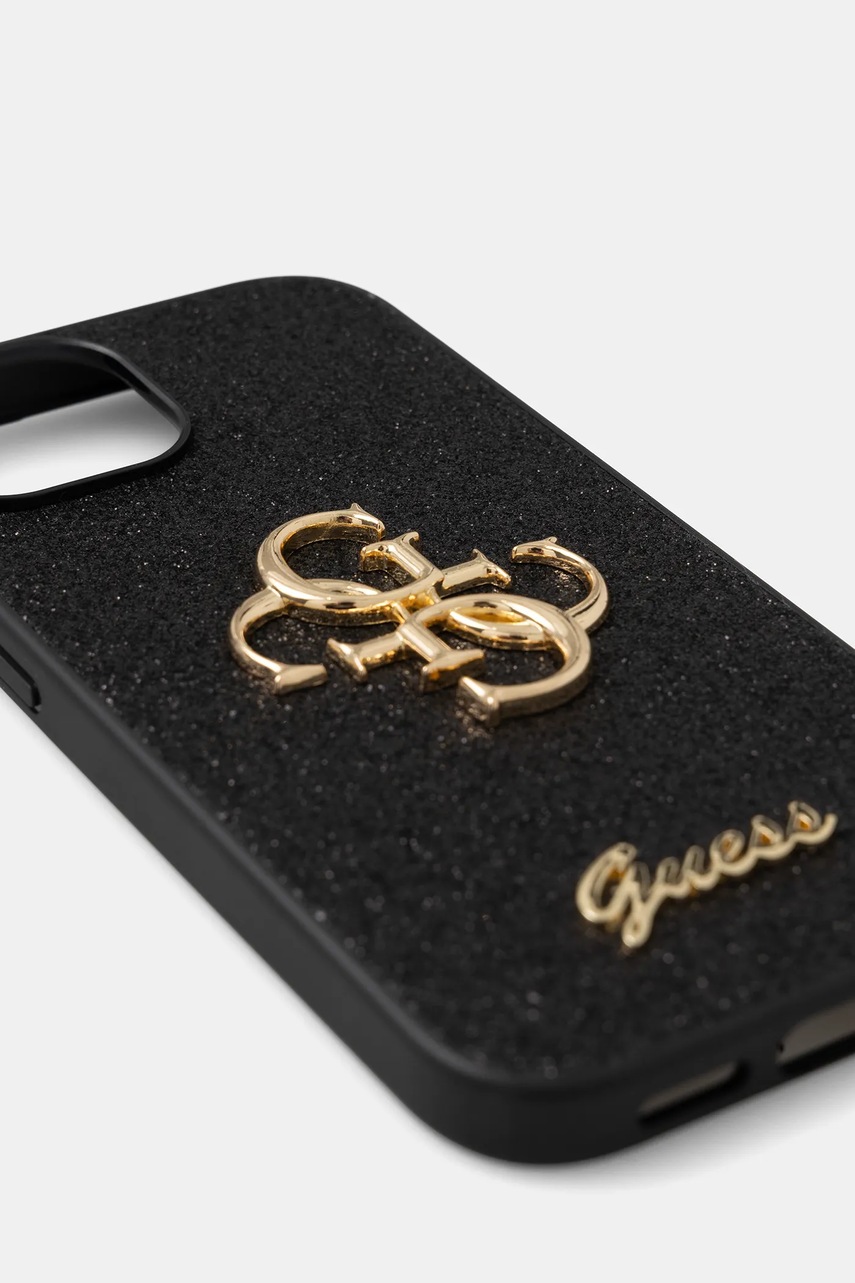 Чехол на телефон Guess iPhone 15 / 14 / 13 6.1" цвет чёрный GUHCP15SHG4SGK