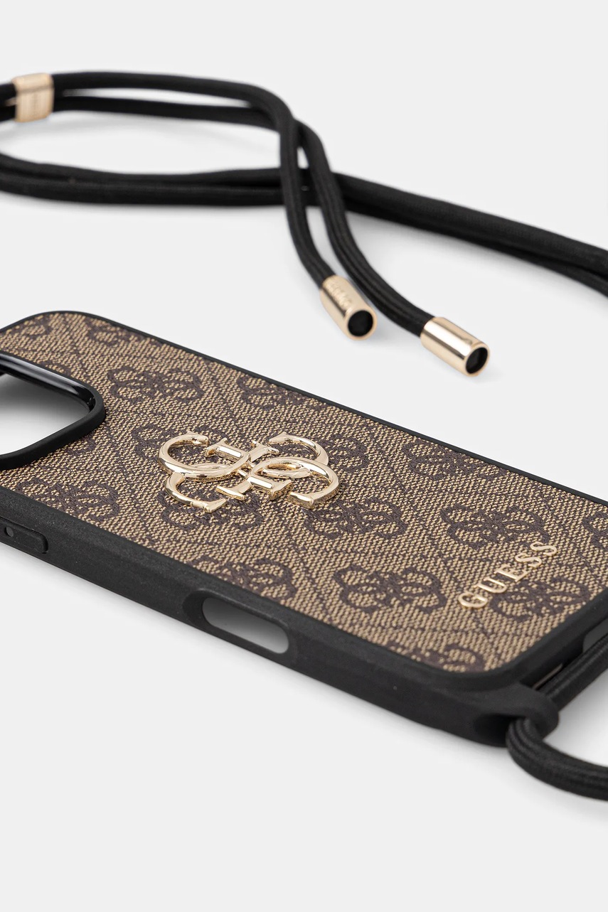 Чехол на телефон Guess iPhone 16 Pro Max цвет коричневый GUHCP16XP4GMGCRW