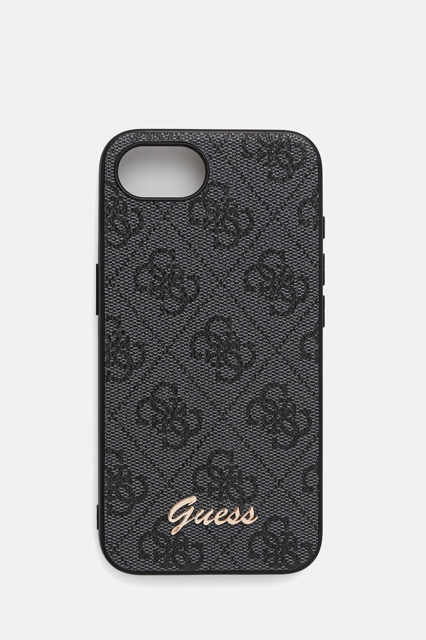 Levně Obal na telefon Guess iPhone 16e černá barva, GUHMPSE4HG4SHK