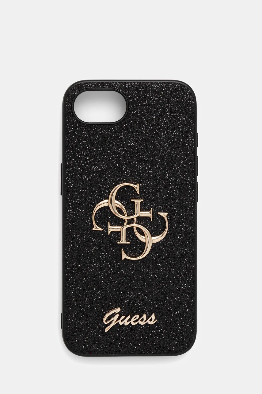 Levně Obal na telefon Guess iPhone 16e černá barva, GUHCPSE4HG4SGK
