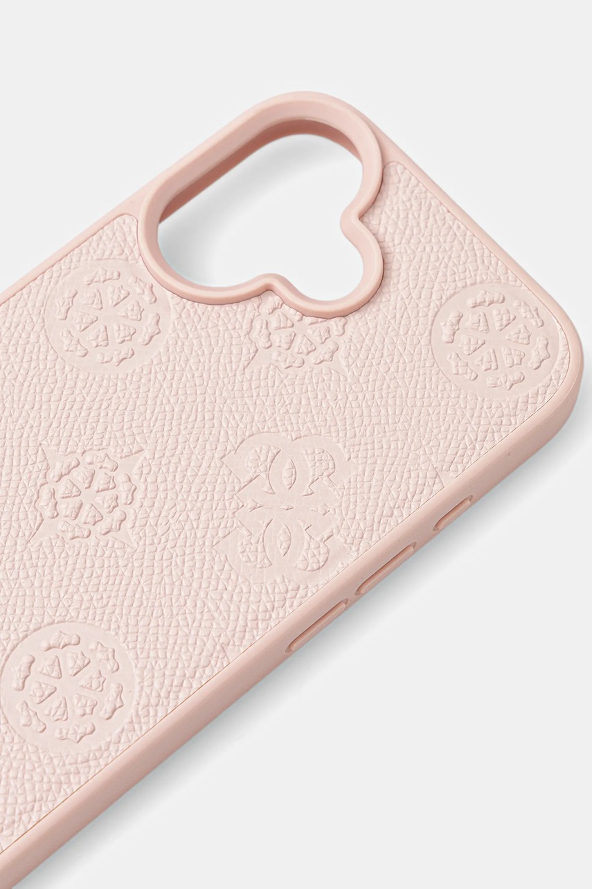Чехол на телефон Guess iPhone 16 цвет розовый GUHMP16SPGBTMP