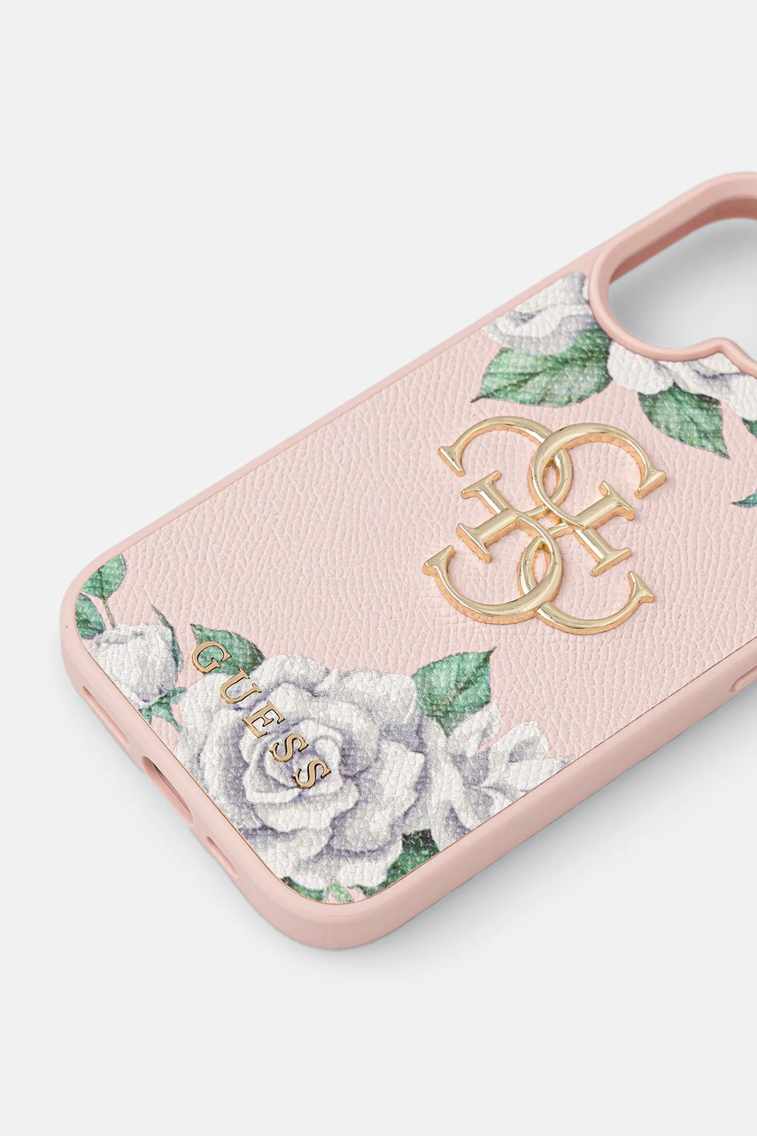 Θήκη κινητού Guess iPhone 16 χρώμα: ροζ, GUHCP16SPGROP4MP φωτογραφία